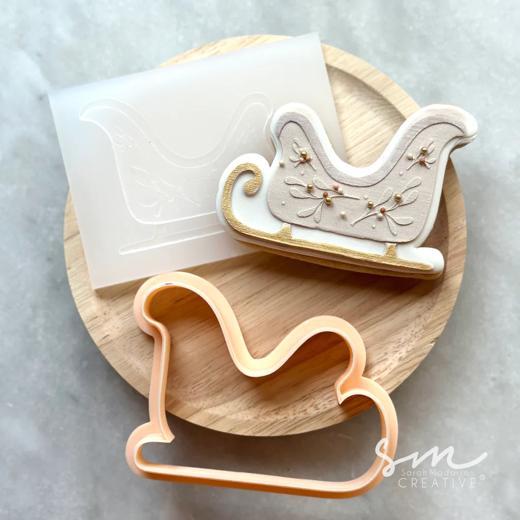 Sleigh Cookie Stamp with Cutter
