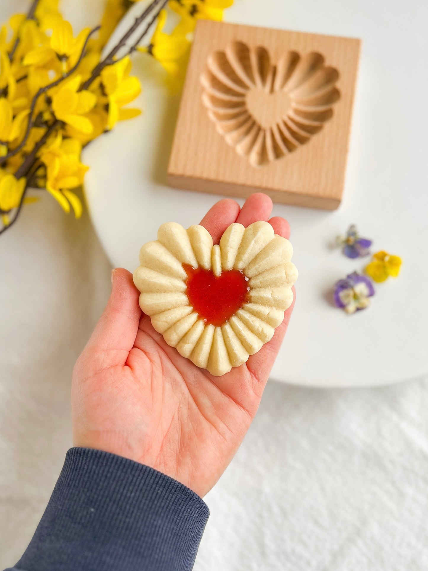 Holz Cookie Form Heart 3d