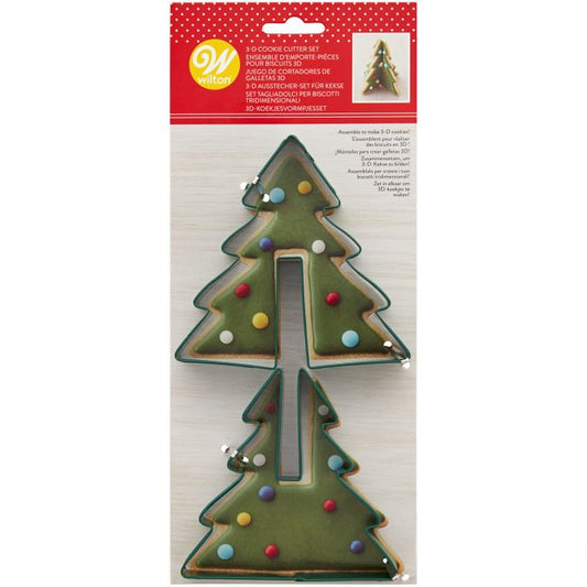 Wilton 3D Ausstecher Weihnachtsbaum | 2 Teile