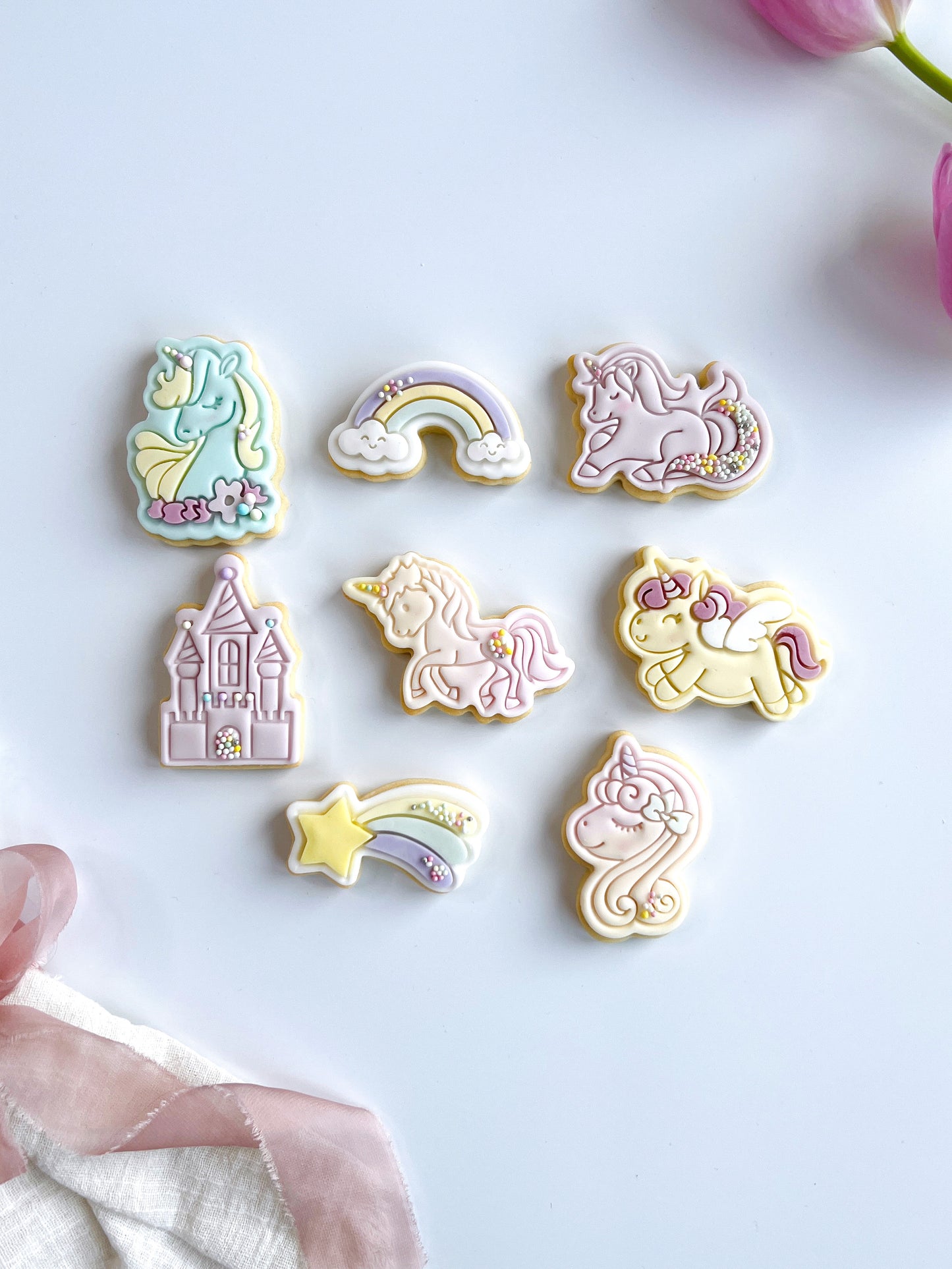 Mini Unicorn Cookie Set (8 St.) + Cutters