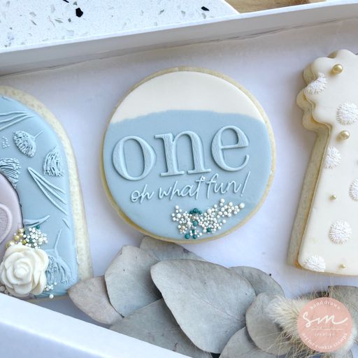 One Oh What Fun Cookie Stamp